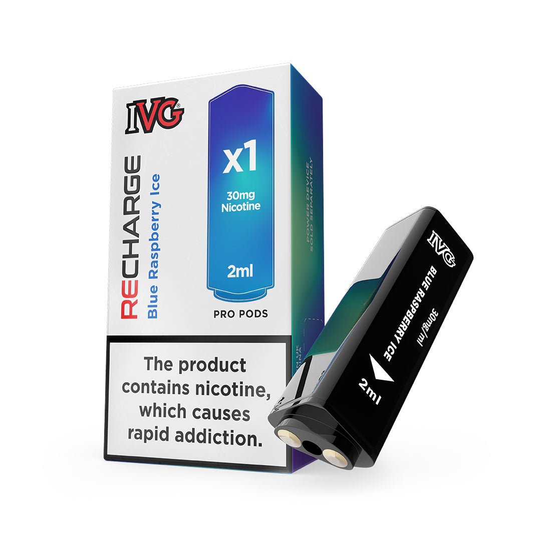 IVG Pro Pod - Blue Raspberry Ice - For IVG Recharge - 600 Puffs - IVG Pakistan