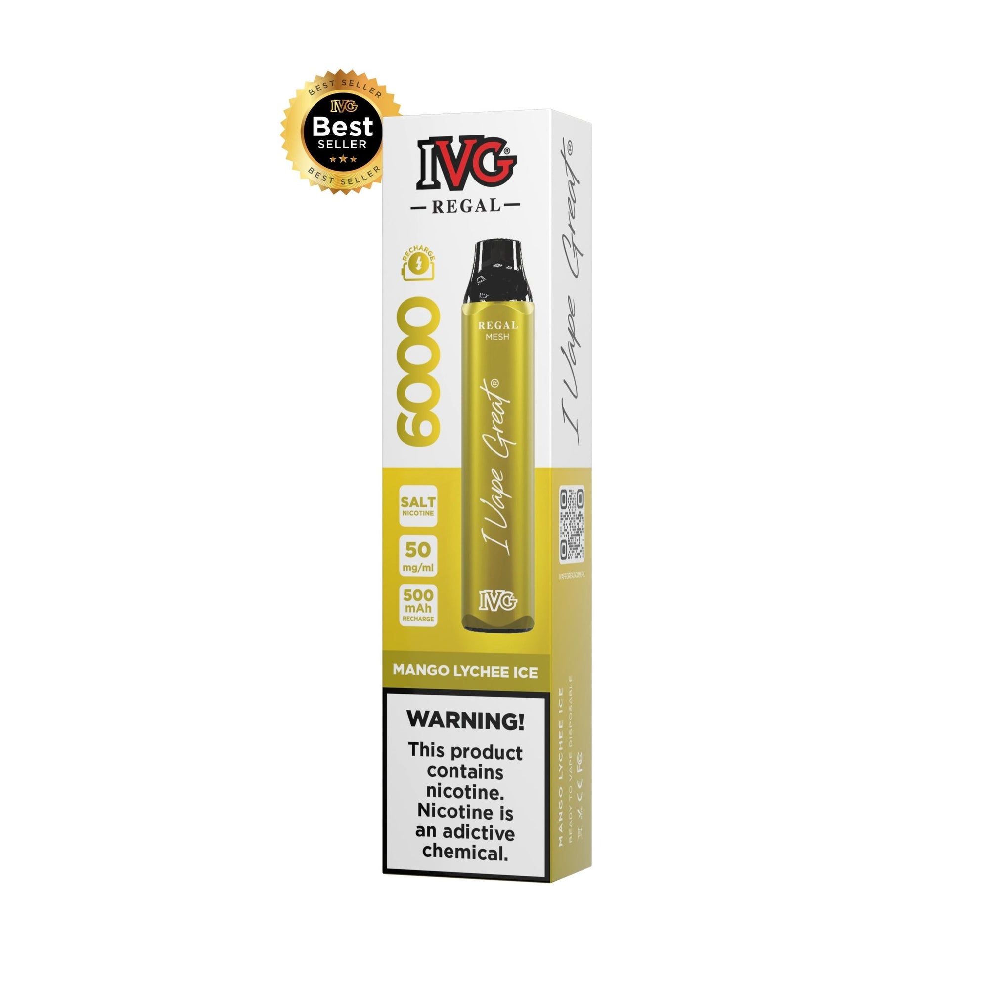 Mango Lychee Ice (50mg) - IVG Pakistan