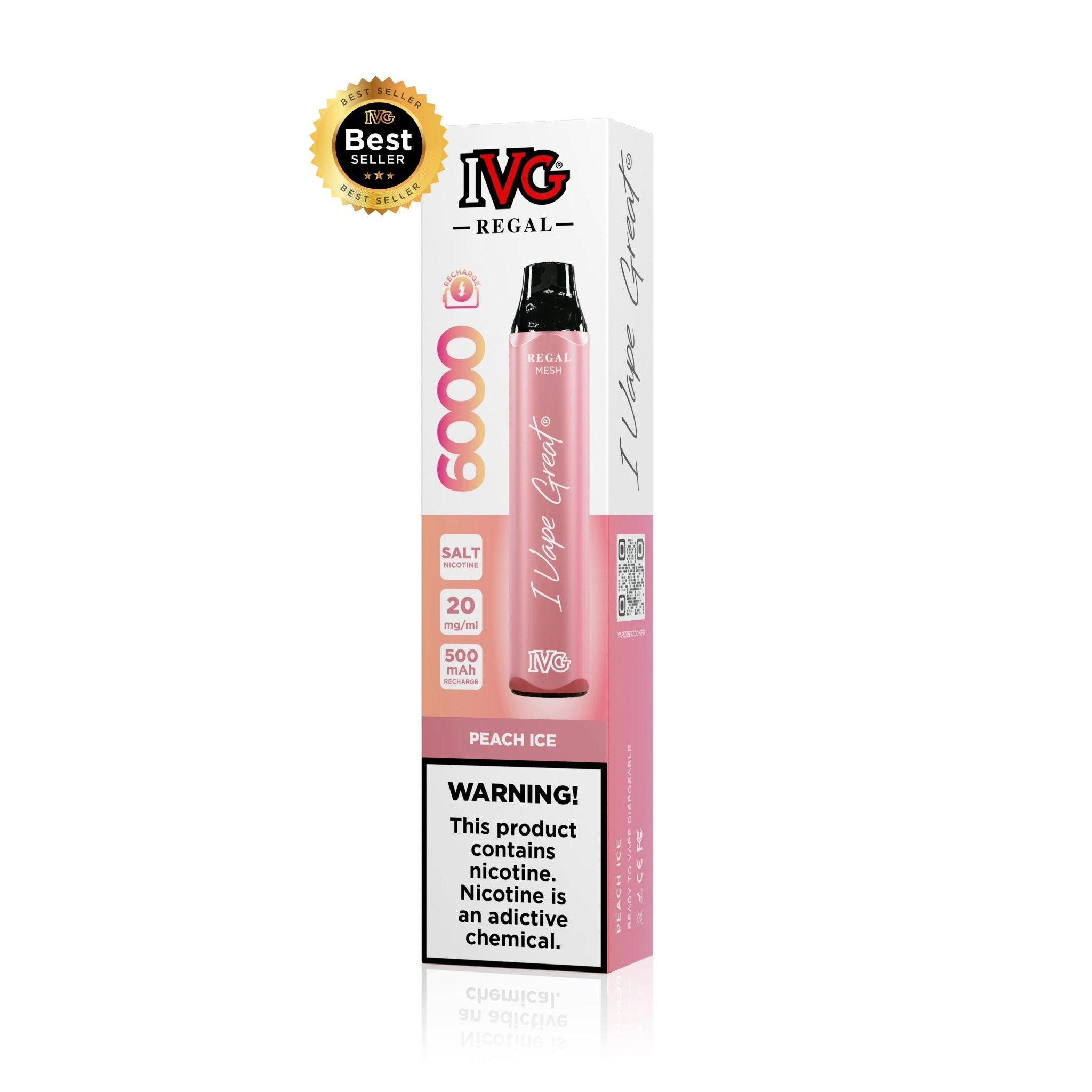 Peach Ice (20mg) - IVG Pakistan